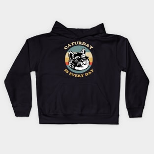 Caturday Deal With It Kids Hoodie